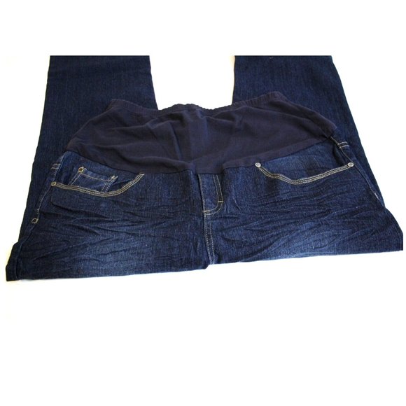 Oh Mamma Womens Maternity Denim Blue Jeans Size XL 16 18 - Picture 5 of 7